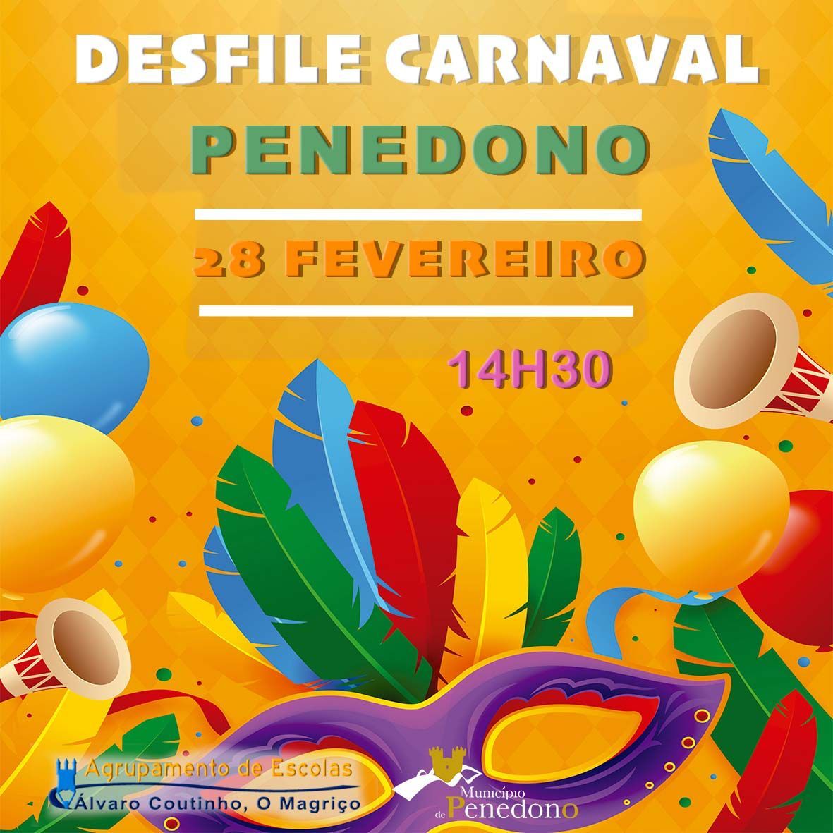  Desfile de Carnaval das nossas crianças, jovens, utentes das IPSS e Espaços de Convívio!