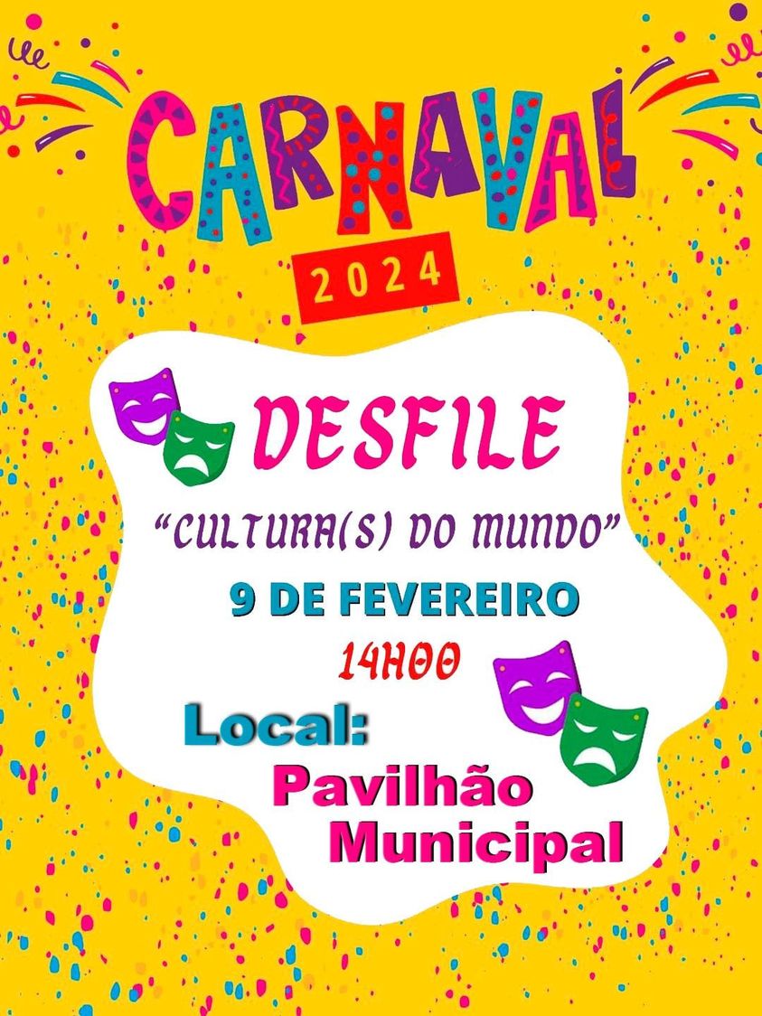  Alteração do local da realização do Desfile de Carnaval do Agrupamento de Escolas de Penedono!
