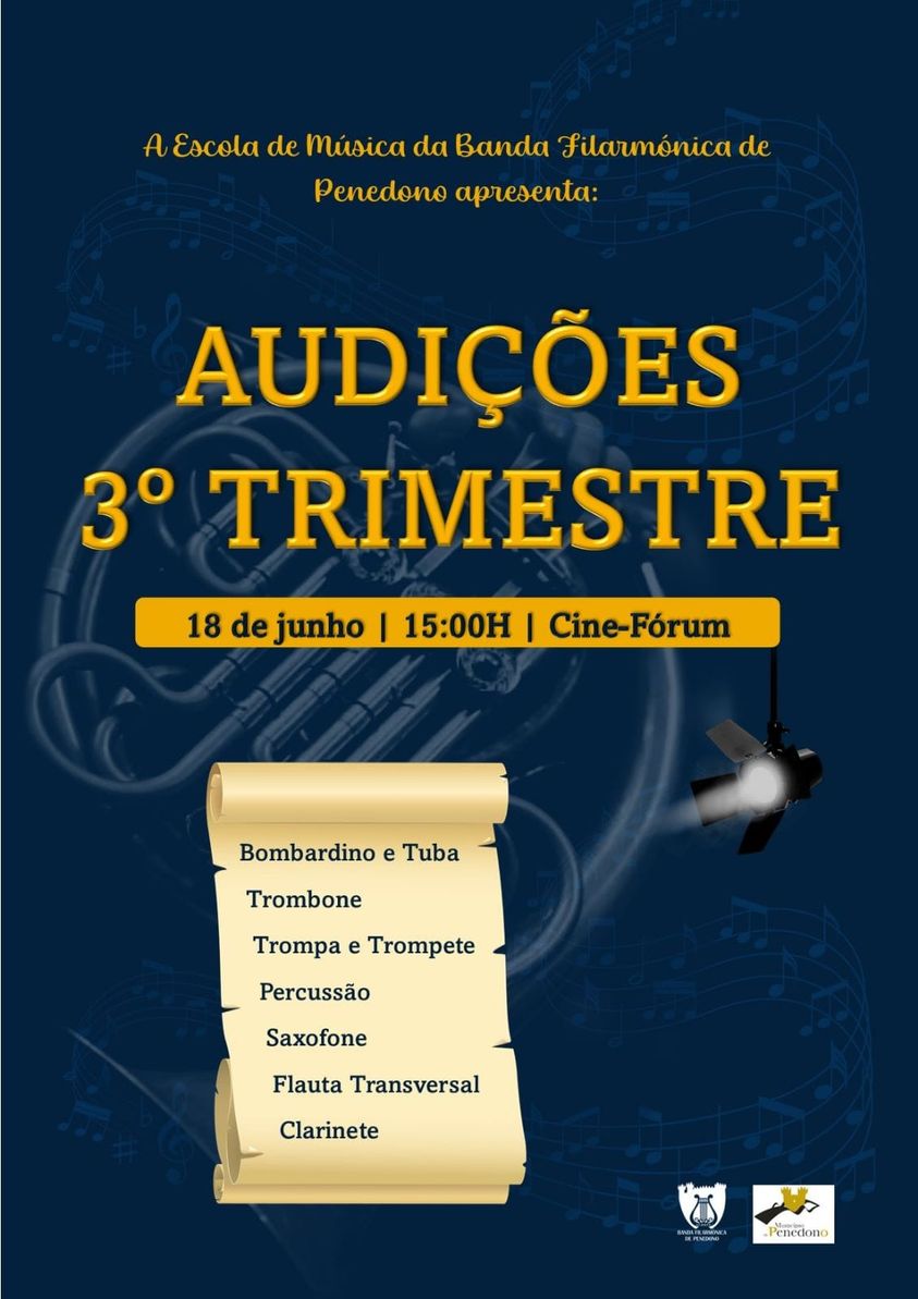  Venha descobrir o talento dos nossos jovens músicos, domingo, dia 18, pelas 15h00 no Cine-Fórum!