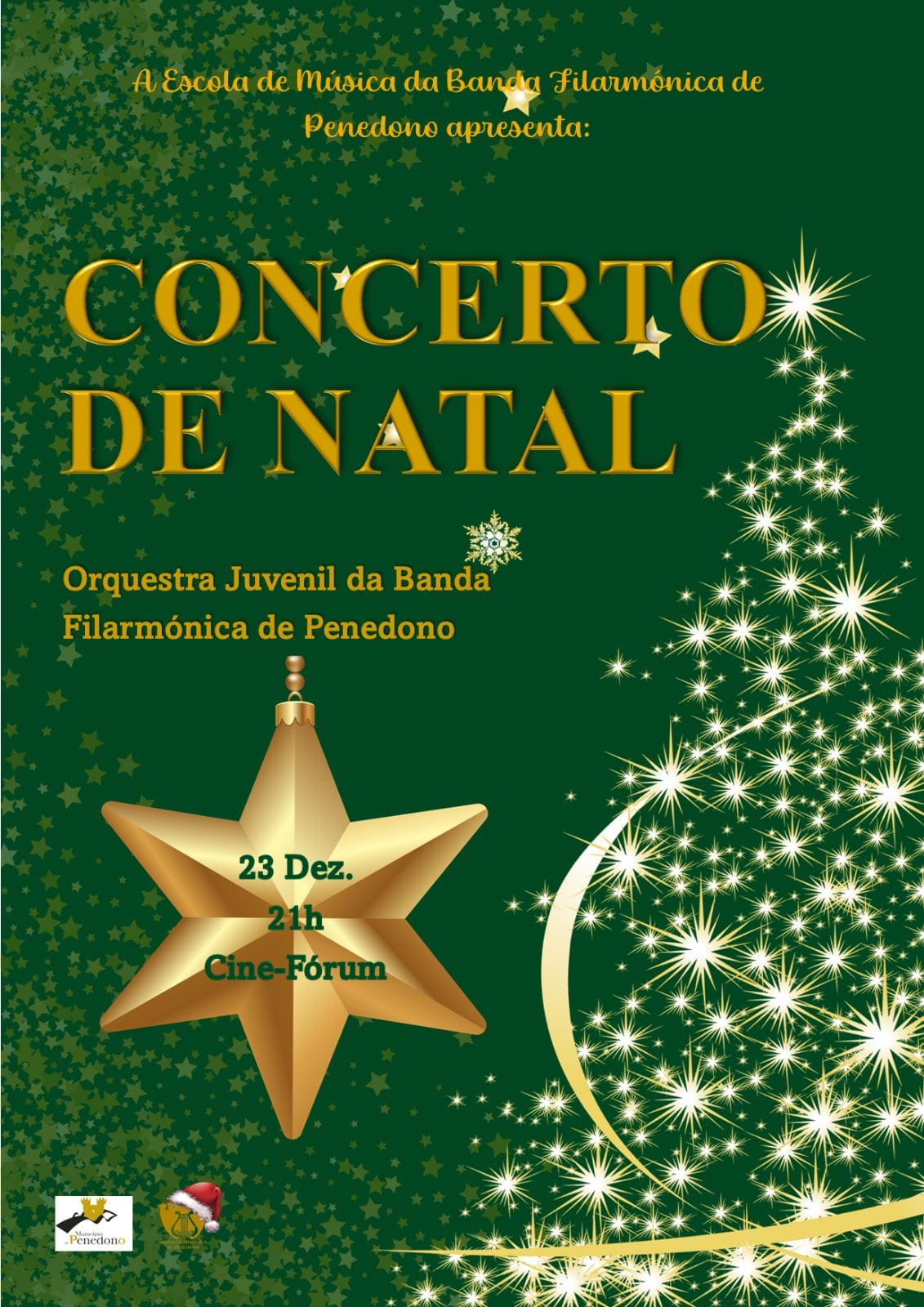 Venha celebrar o Natal com a Orquestra Juvenil da Banda Filarmónica de Penedono!