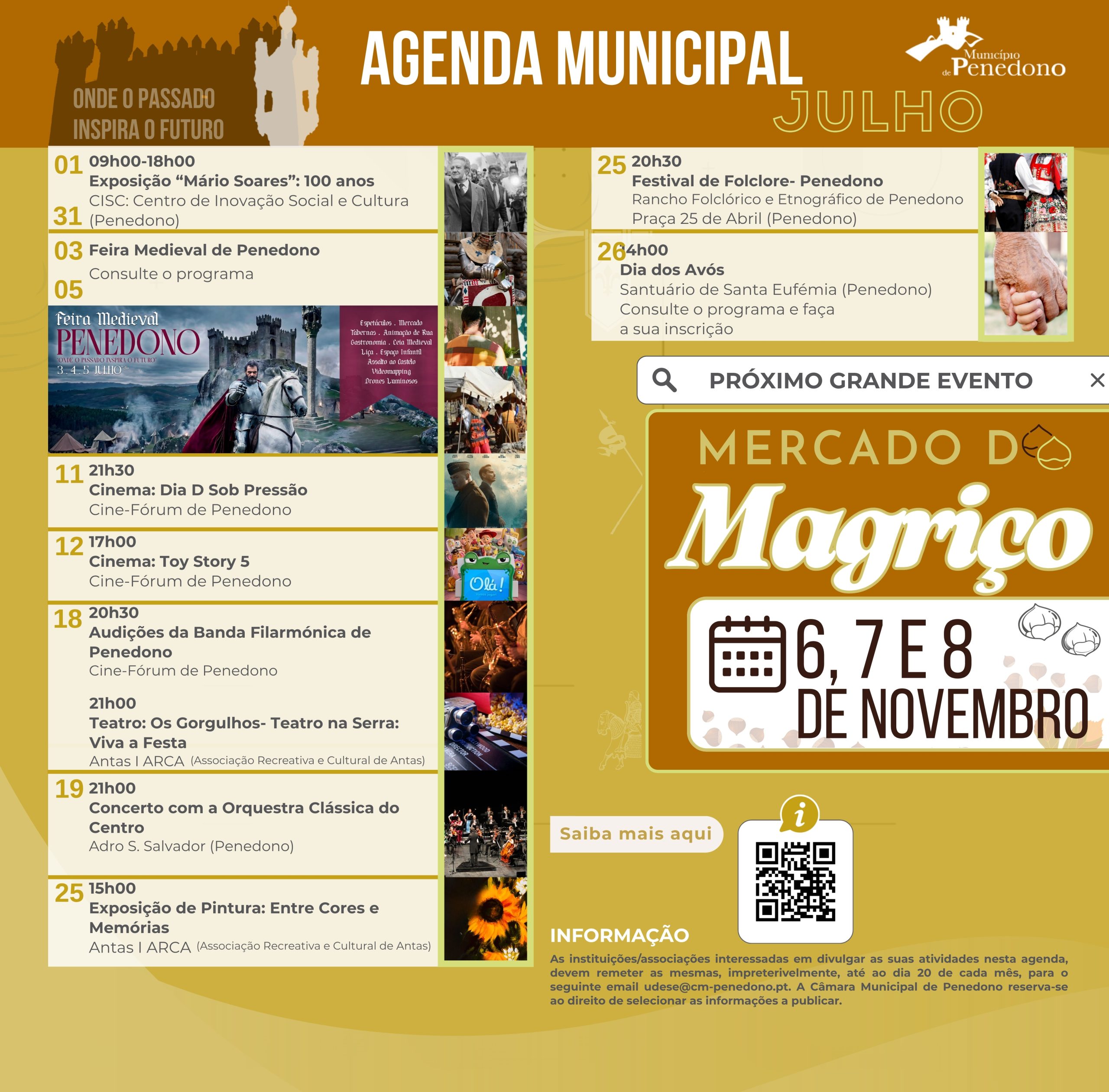 Apresentamos a Agenda Municipal cheia de vida, cultura e momentos para viver